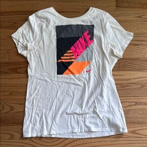 Nike Tee with Pink and Orange Graphic